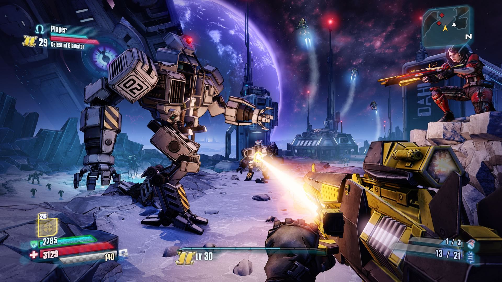 borderlands the pre sequel 4th gun slot