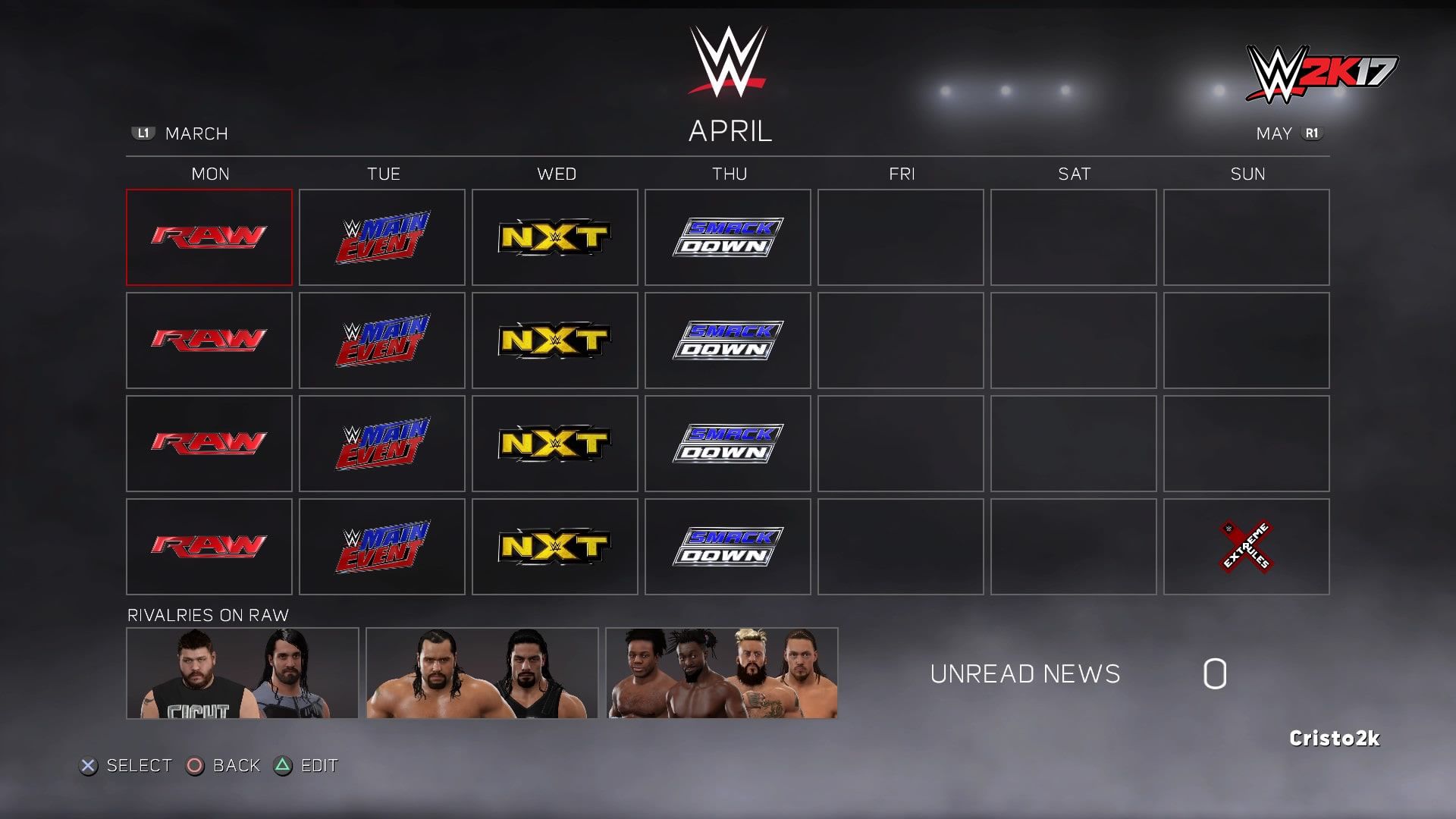 Wwe 2K22 Universe Mode Calendar