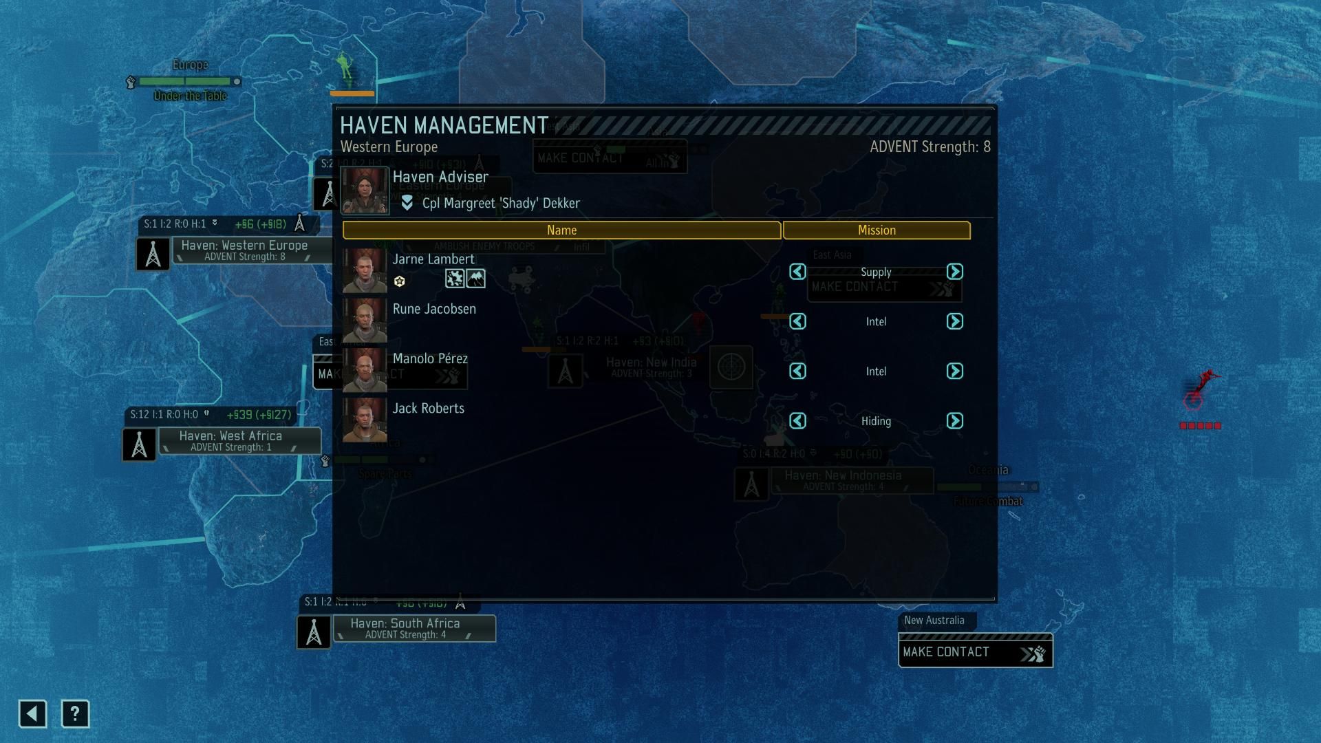 how to get more contacts in xcom 2